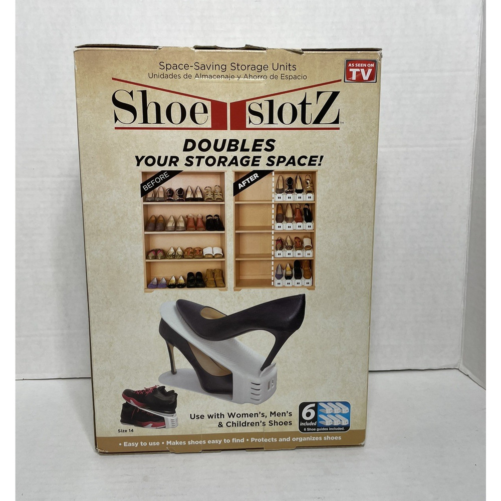 Shoe Slotz Space Saver 6 Units As Seen On TV Shoes Storage